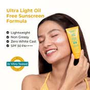 Conscious Chemist Sun Drink Ceramides Hybrid Gel Sunscreen SPF50 PA++++ With UVA-UVB & No White Cast (50gm)