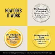 Dr. Sheth's Ceramide & Vitamin C Sunscreen SPF 50+ PA++++ In-Vivo Tested for Bright Skin (50g)