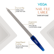 Vega Nail File Large (NF8-BL) (9 g)