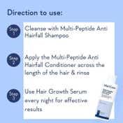WishCare Multi Peptide Anti Hairfall Shampoo with Rosemary Boosts Hair Growth (120 ml)