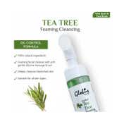 Globus Naturals Tea Tree Foaming Face Wash With Silicone Face Massage Brush (150ml)