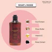The Love Co. Black Rose & Oud Body Wash + Body Lotion Combo (Pack of 2)