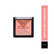 Swiss Beauty Baked Blusher & Highlighter Palette - Shade 1 (7 g)