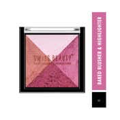 Swiss Beauty Baked Blusher & Highlighter Palette - Shade 2 (7 g)