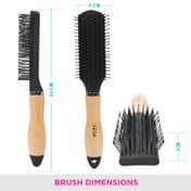 Vega Flat Hair Brush India's No.1 Hair Brush Brand for Men & Women (H3-FB) (116 g)