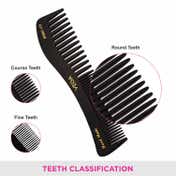 Vega Handmade Shampoo Hair Comb for Men and Women - Black (HMBC-125) (32 g)