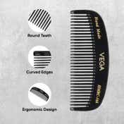 Vega Beard Comb for Men Pocket size Comb for Hair Groom your Beard (HMBC-166) (10 g)