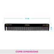 Vega Tortoise Shell Pattern Half Curve Graduated Dressing Hair Comb for Men & Women HMBC -402 (19 g)