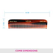 VEGA Handcrafted Pocket Hair Comb for Men & Women Detangling Daily Grooming (HMC-120)