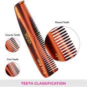 Vega Pocket Hair Comb Handmade India's No.1 Hair Comb Brand for Men and Women (HMC-19D) (9 g)