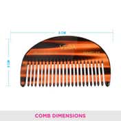 Vega Moon Dressing Hair Comb India's No.1 Hair Comb Brand for Men and Women (HMC-25) (14 g)