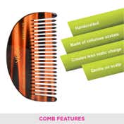 Vega Moon Dressing Hair Comb India's No.1 Hair Comb Brand for Men and Women (HMC-25) (14 g)
