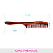 Vega Grooming Hair Comb Handmade India's No.1 Hair Comb Brand for Men and Women (HMC-27) (12 g)