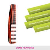 Vega Handmade Graduated Shampoo Hair Comb for Men and Women (HMC-34D) (42 g)