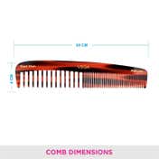 Vega Handmade Graduated Shampoo Hair Comb for Men and Women (HMC-34D) (42 g)