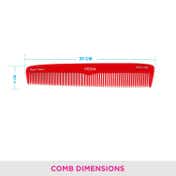 Vega Handmade Spectra Dual Color -Graduated Dressing Hair Comb for Men and Women (HMSC-32D) (25 g)