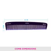 Vega Handmade Spectra Dual Color-Graduated Dressing Hair Comb for Men and Women (HMSC-42) (40 g)