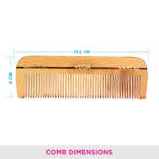 Vega Handmade Wooden Dressing Hair Comb for Men and Women (HMWC-03) (41 g)