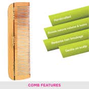 Vega Handmade Wooden Dressing Hair Comb for Men and Women (HMWC-03) (41 g)