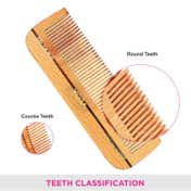 Vega Handmade Wooden Dressing Hair Comb for Men and Women (HMWC-03) (41 g)