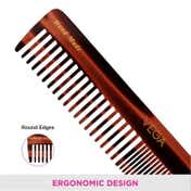Vega Handmade Tortoise Shell Pattern Graduated Dressing Hair Comb for Men and Women (HMC-3D) (24 g)