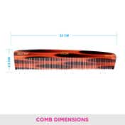 Vega Handmade Dressing Hair Comb for Tortoise Shell Pattern for Men and Women (HMC-42) (62 g)