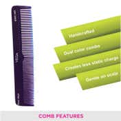Vega Handmade Spectra Dual Color -Graduated Dressing Hair Comb for Men and Women (HMSC-04D) (23 g)