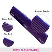 Vega Handmade Spectra Dual Color -Graduated Dressing Hair Comb for Men and Women (HMSC-04D) (23 g)