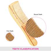Vega Handmade Boutique Wooden Hair Comb for Men and Women (HMWC-06) (39 g)
