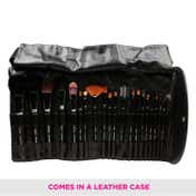 Vega Soft Bristle Makeup Brushes Set with Black Leather Case Set of 20 (LK-20) (740 g)