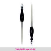 VEGA Nail File with Cuticle Trimmer Dual-Sided Nickel-Plated Nail Filer for Nail Shaping  (NFT-06)