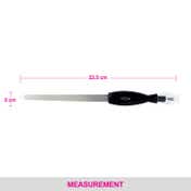 VEGA Nail File with Cuticle Trimmer Dual-Sided Nickel-Plated Nail Filer for Nail Shaping  (NFT-06)