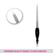 VEGA Nail File with Cuticle Trimmer Dual-Sided Nickel-Plated Nail Filer for Nail Shaping  (NFT-06)