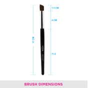 Vega Professional Collection Deer Foot Makeup Brush for Blending Eye Shadows (PB-12) (22 g)
