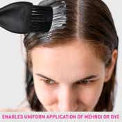Vega Professional Mehndi and Hair Dye Brush with Hook (Black) (PMB-02) (35 g)