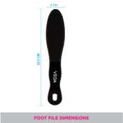 Vega Curve Emery Foot File, (PD-21)