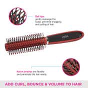 Vega Round Hair Brush for Adding Curls & Volume in Hair for Men and Women (E9-RB) (98 g)