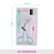 Vega Eyelash & Brow Set of 3 Tools (EBS-01) (71 g)