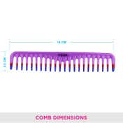 Vega Detangling Comb (1 Row), (1266)