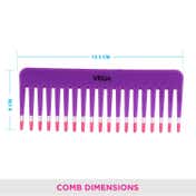 Vega Lilac Shampoo Comb India's No.1 Hair Comb Brand for Detangling Hair Purple (1268) (32 g)