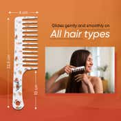Vega Bloomy Shampoo Hair Comb India's No.1 Hair Comb Brand for Men and Women (DC-1268H) (36 g)