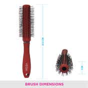 Vega Round Hair Brush for Adding Curls Volume & Waves in Hair for Men & Women (E11-RB) (108 g)