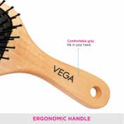 Vega Premium Collection Wooden Paddle Hair Brush for Men & Women (E2-PB) (152 g)