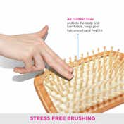 Vega Wooden Bristle Paddle Hair Brush India's No.1 Hair Brush Brand for Men & Women (E2-PBB) (84 g)