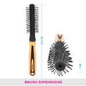 Vega Round Hair Brush for Adding Curls Volume in Hair for Men and Women (E2-RB ) (120 g)