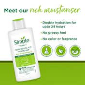 Simple Kind To Skin Refreshing Facial Wash (150 ml) + Replenishing Rich Moisturiser (125 ml) Combo