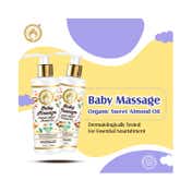 Mom & World Baby Massage Organic Sweet Almond Oil (200 ml)