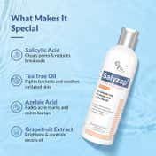 Fixderma 2% Salicylic Acid Salyzap Body Wash for Body Acne Back Shoulders Arms Face Wash (200 ml)