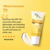 Fixderma Sunscreen - SPF 50+ PA+++ Shadow Sunscreen SPF Cream, Sunscreen for Dry Skin (40g)