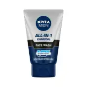 Nivea Men All-In-One Charcoal 10X Vitamin C Face Wash (100g)